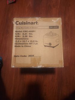 Cuisinart 4 Cup Rice Cooker And Steamer