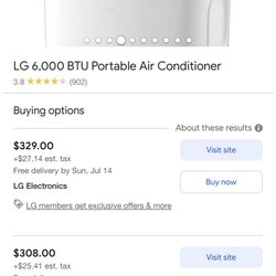 BLACK AIR CONDITIONER LG 