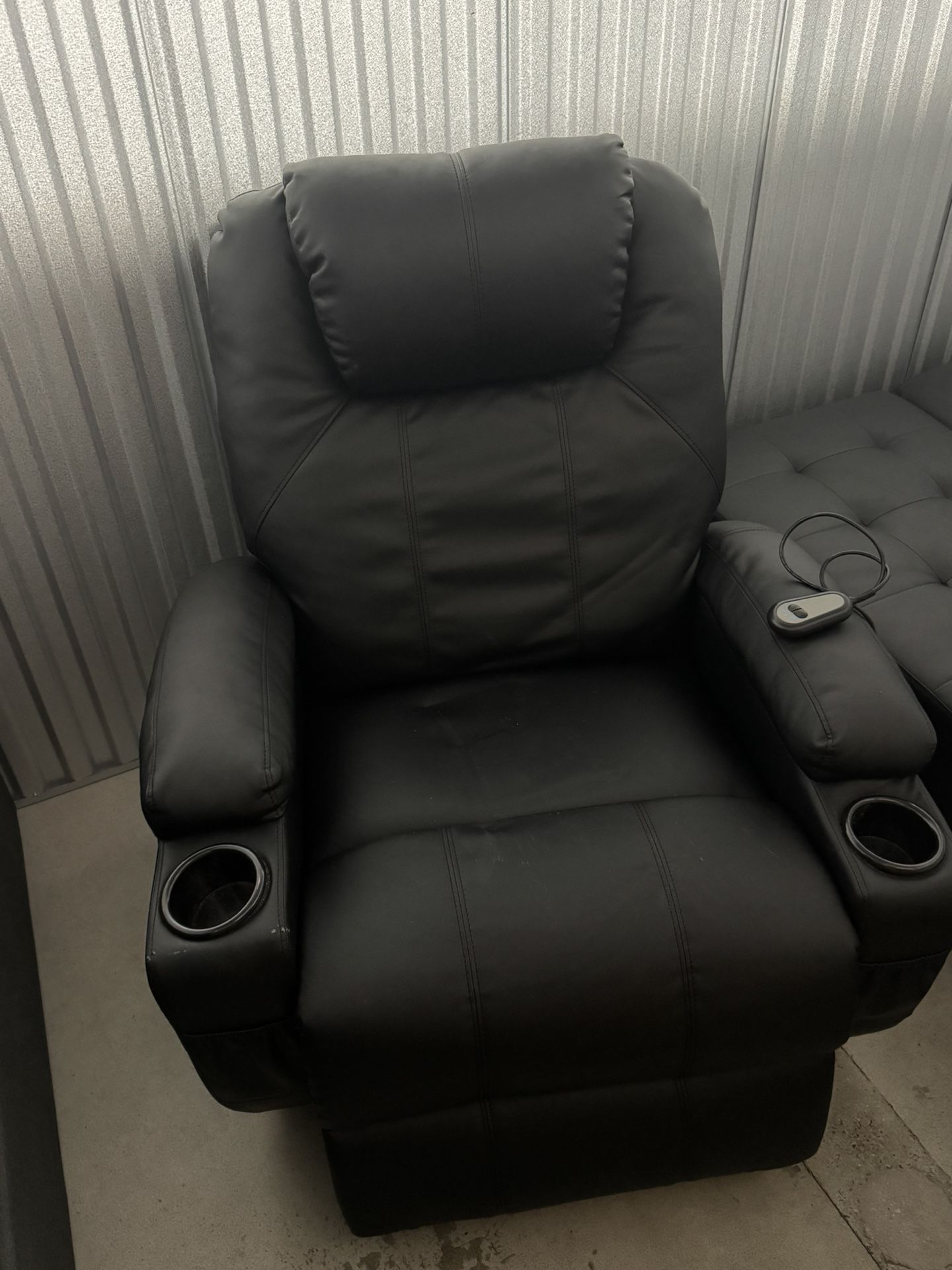 Black Leather Recliner