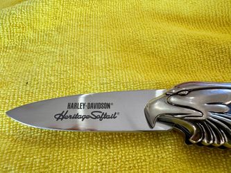 Franklin Mint Harley-Davidson Heritage Softail Classic Collector Knife – B11XP96 – Mint w/ Box
