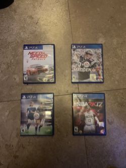 Ps4 Games Madden 17, NBA 2k17, NFS Payback & FIFA 16