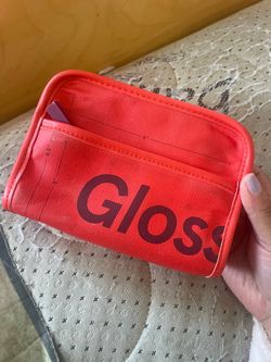 Glossier makeup bag