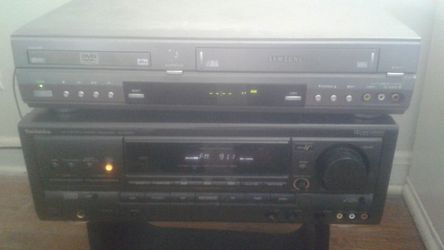 Technics stereo av reciever + dvd combo