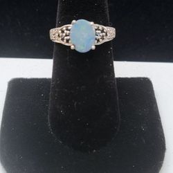 Genuine Boulder Opal Ring 