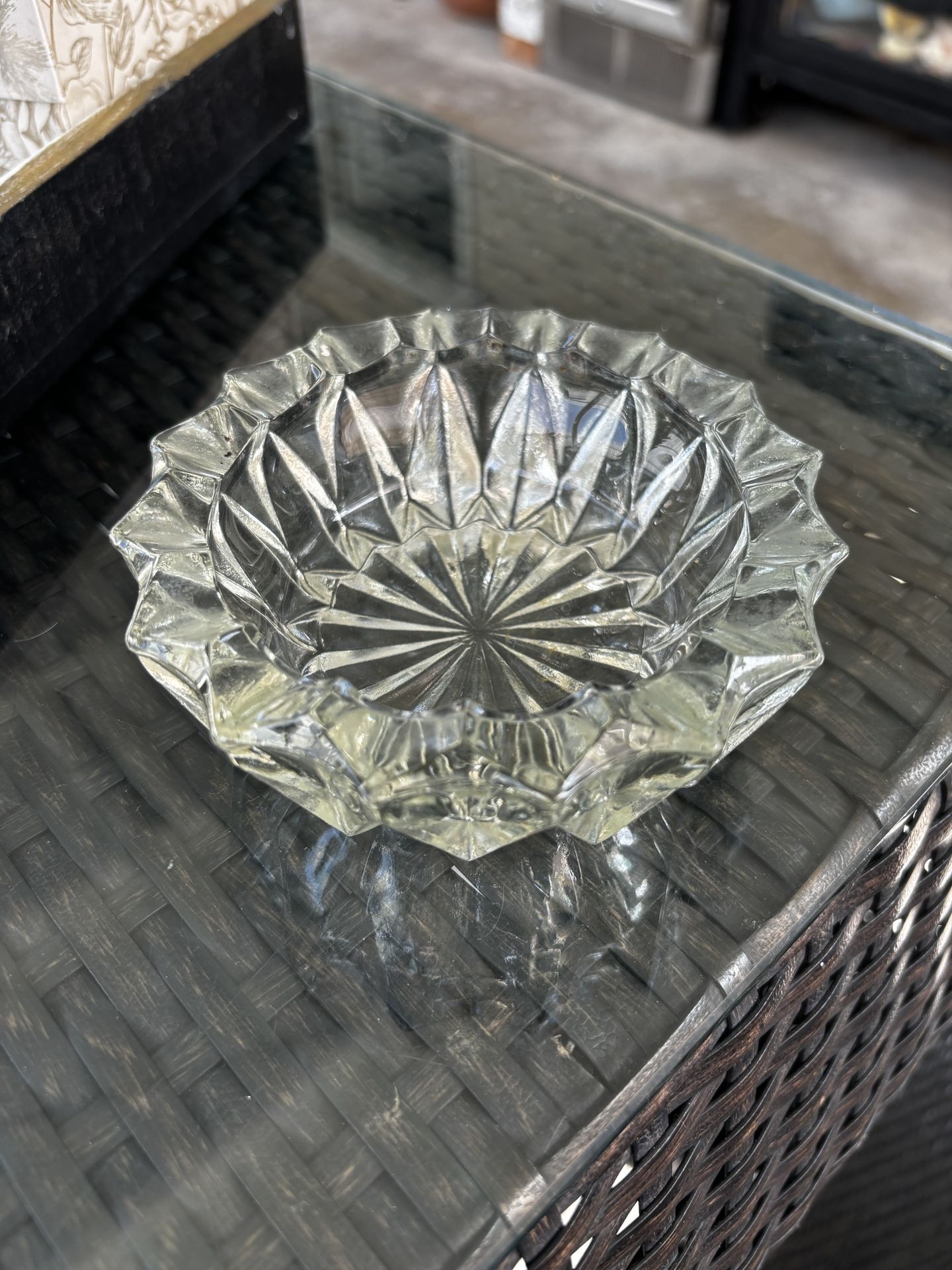 Vintage Mikasa Crystal Bowl 1960s - Candy / Nut Dish