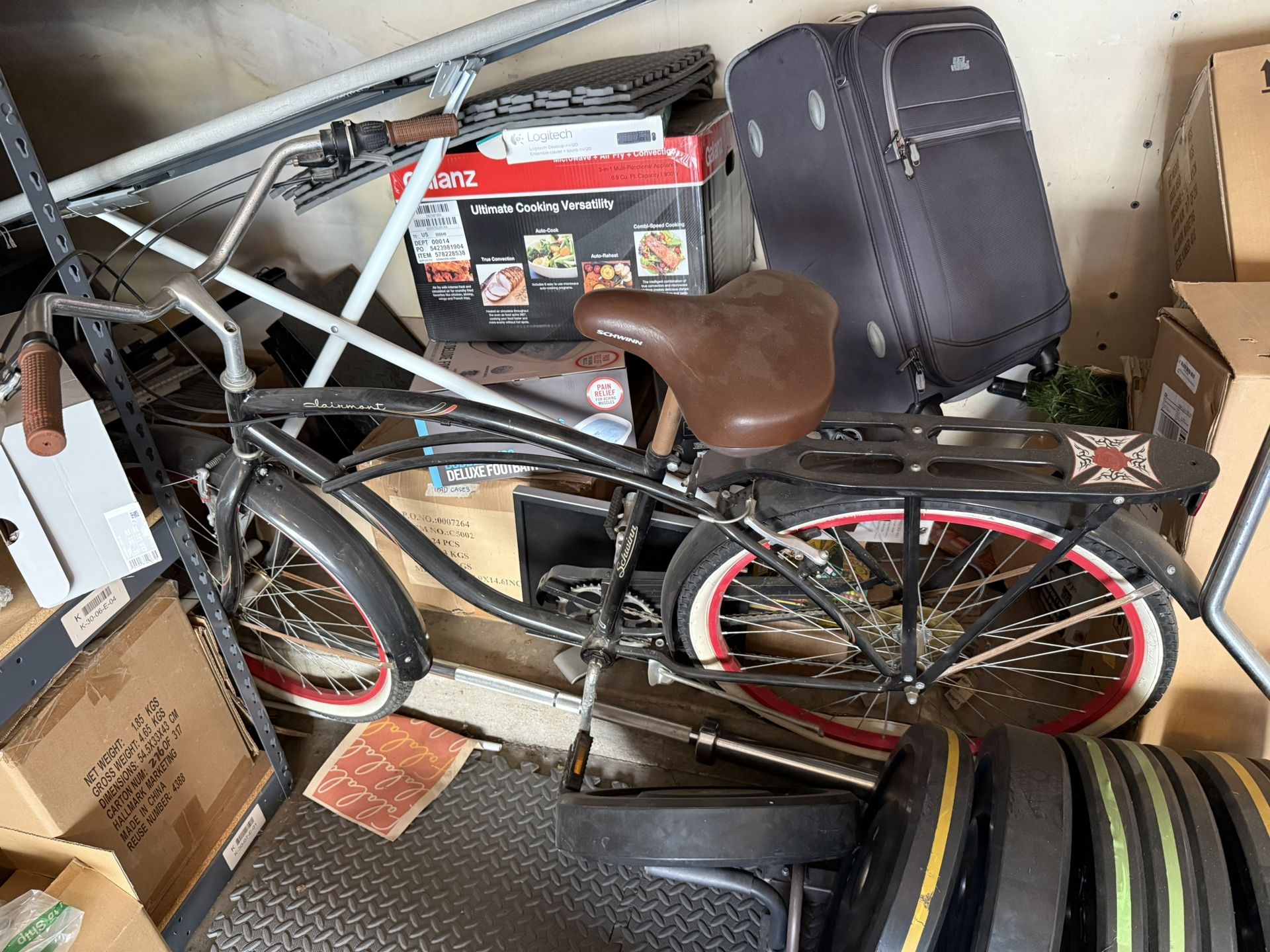 CLAIRMONT SCHWINN BLACK SPEED RETRO MEN'S CRUISER BIKE BICYCLE