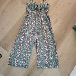 WOMENS ONE PIECE DRESS Palazzo Style Pants Dress Sz Medium  SEE DESCRIPTION 