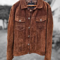 Men's Express Leather Suede Jacket XL