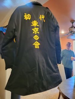Anime Gear Guru Tokyo Revengers Golden Dragon Long Coat Jacket