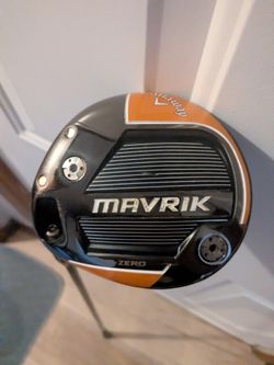 Callaway Mavrik Sub Zero Left Handed Driver With Cover In Excellent Used Condition