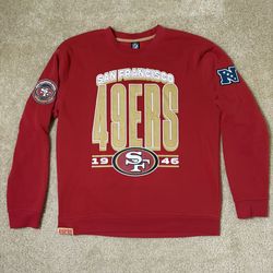 San Francisco 49ers Men’s Large red and gold Crewneck pullover sweatshirt