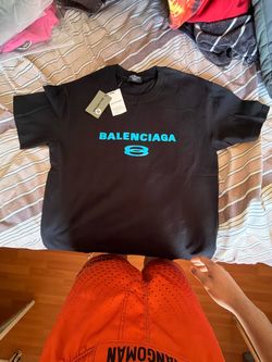 Black and blue Balenciaga tee , size medium.