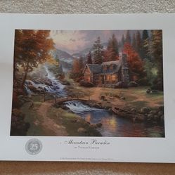 Thomas Kinkaide print "Mountain Paradise"