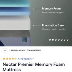 Queen Size Nectar Bed And Frame 