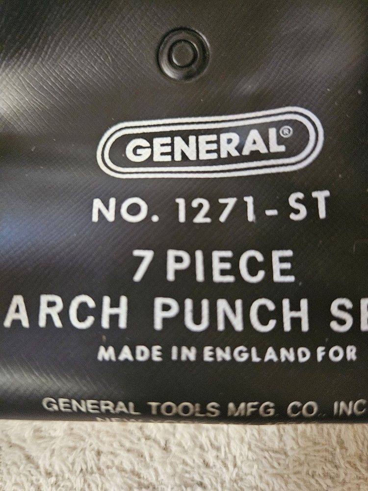 General #1271-ST 7 Piece Arch Punch Set