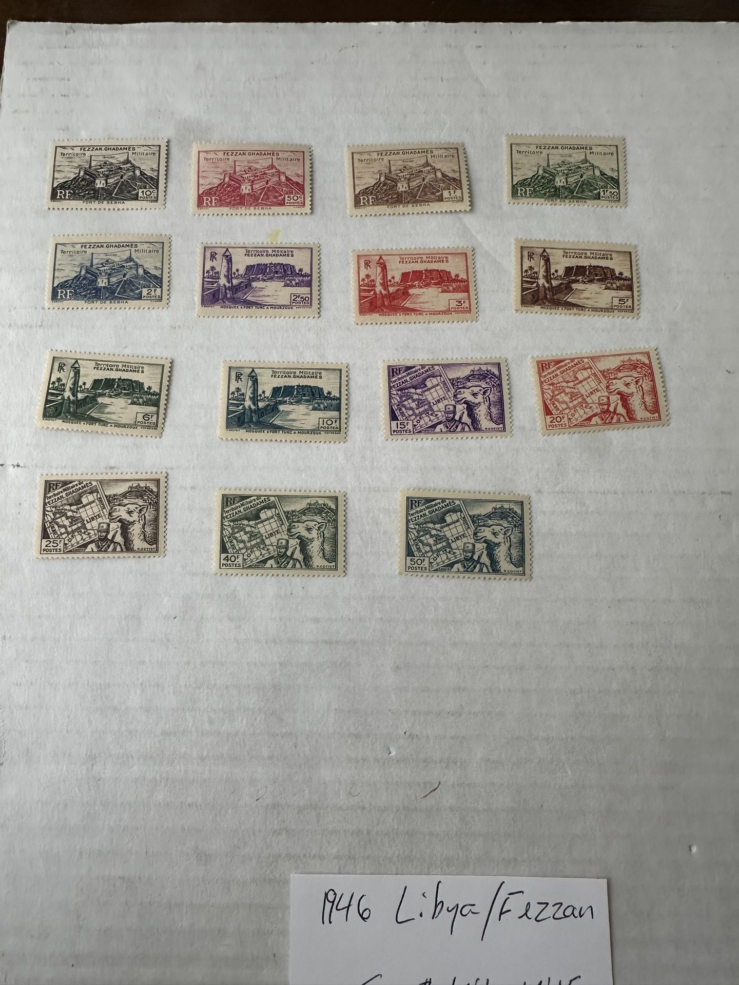 Libya Fezzan Complete Set Of Stamp MLH