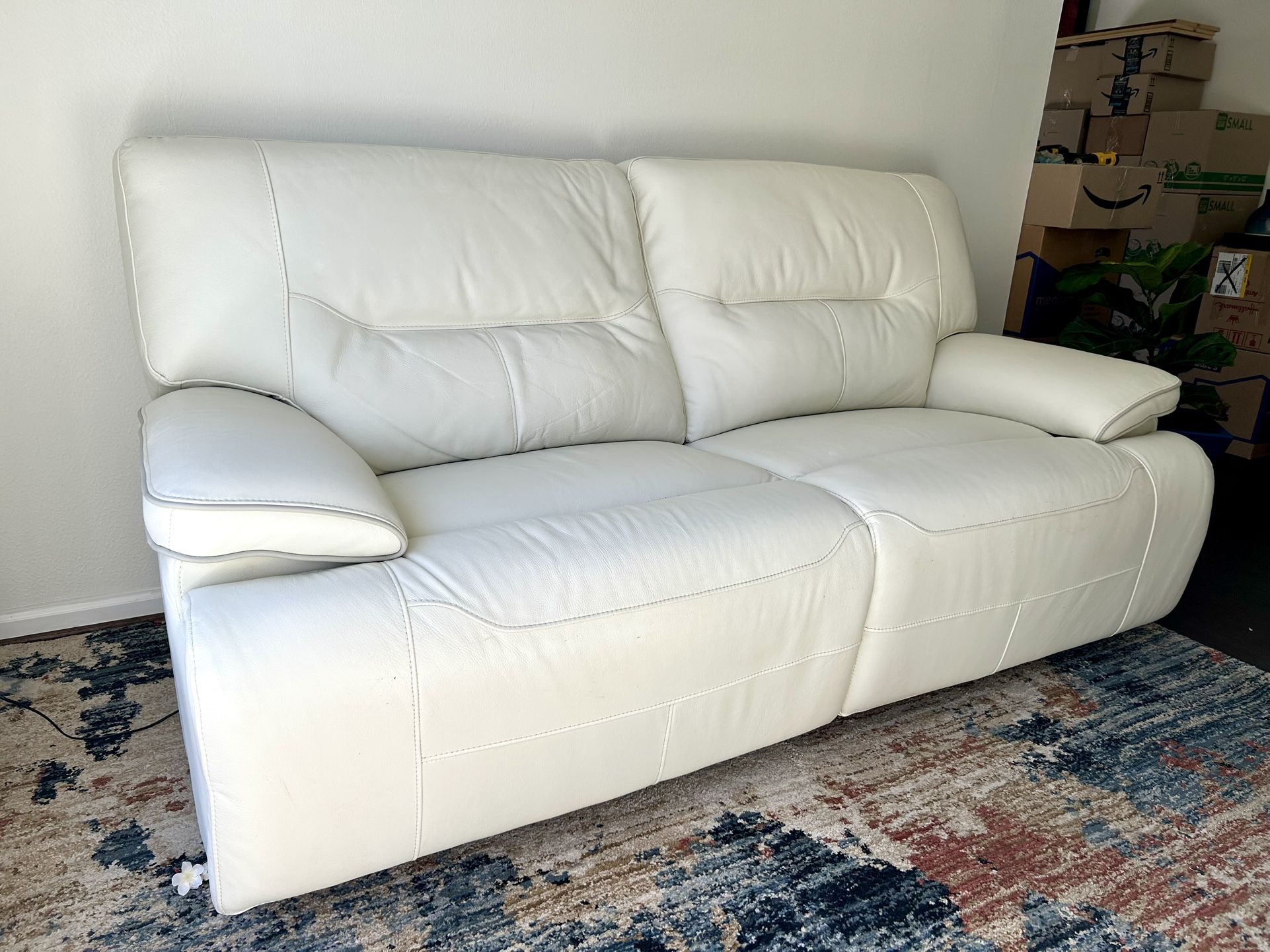Leather Couch And Recliner Set