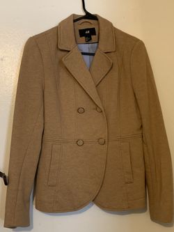 H&M Women Coat, Dark Tan, Size 12