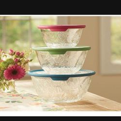 Princess House Set De 3 Tazones De Cristal 