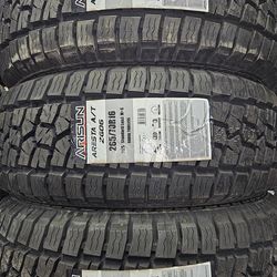 265-70-16 !!! ARISUN A/T !!! $470 LAS 4 LLANTAS MONTADAS Y BALANCEO INCLUIDO 👌