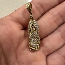 Mary 14k Gold Plate Pendant 