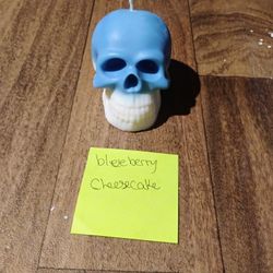 Blueberry Cheesecake Skull Candle 