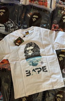 BAPE A Bathing Ape Space Camo Graphic Tee