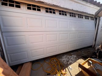 Garage door , rails and motor