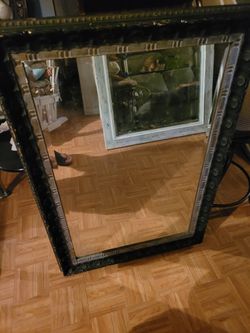 Black Heavy Mirror 27x39