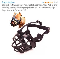 Muzzle For Dog 
