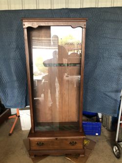 Cherry Gun Cabinet