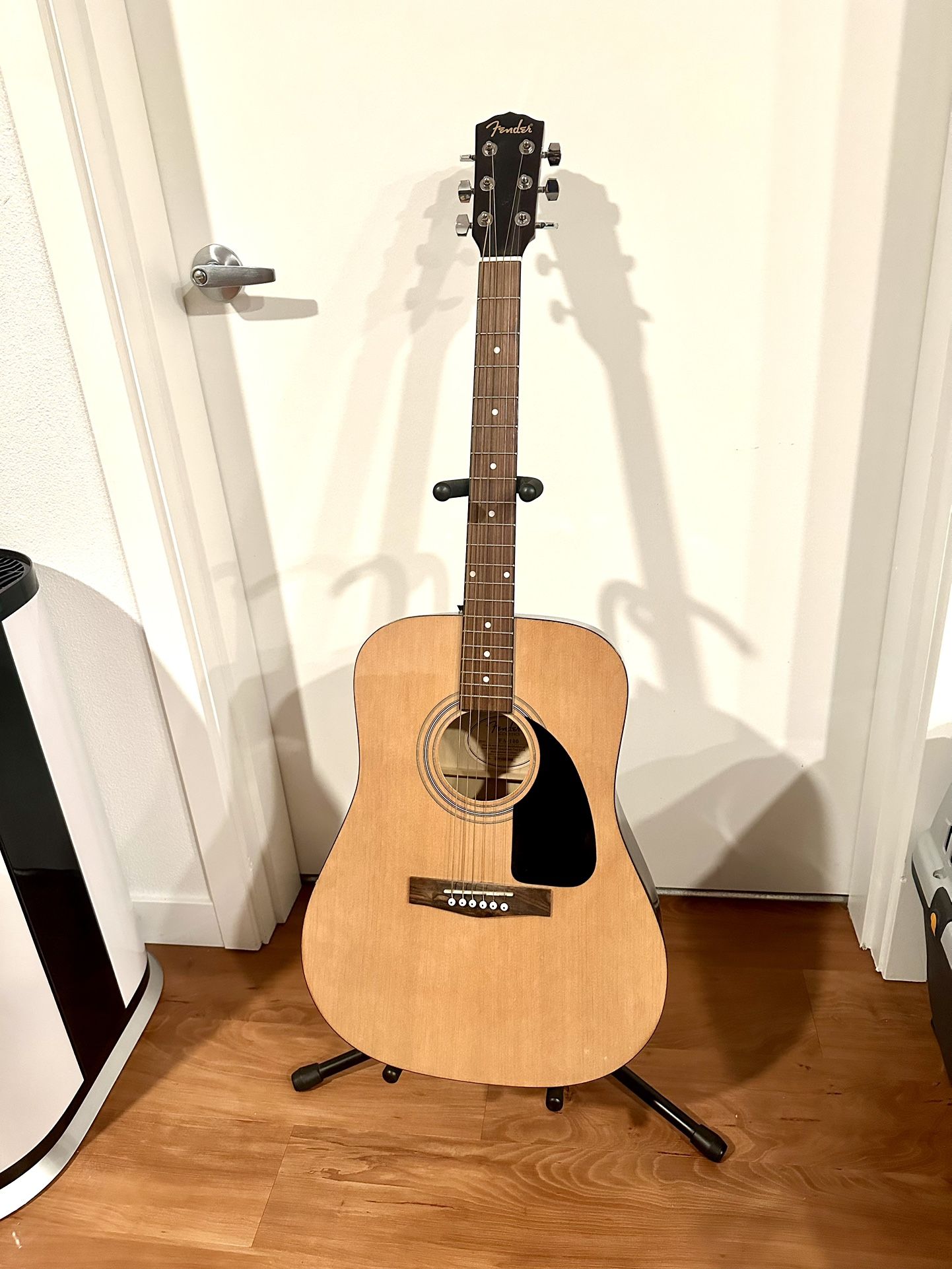 Fender Acoustic Guitar 🎸 with Carrier & Stand (Beaverton Pickup)