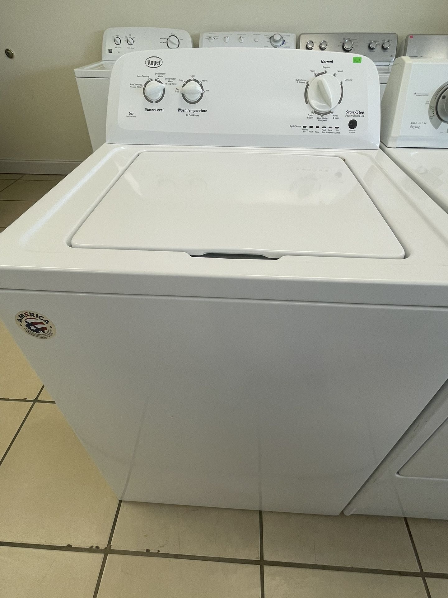 ROPER TOP LOAD WASHER WHITE