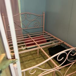 pink bed frame 