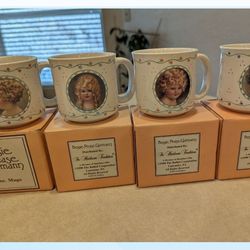 Bessie Pease Guttman Cups With Boxes Set Of 4