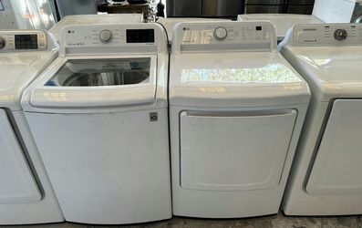 LG Basic Washer Dryer Set - Top Load, Sensor Dry
