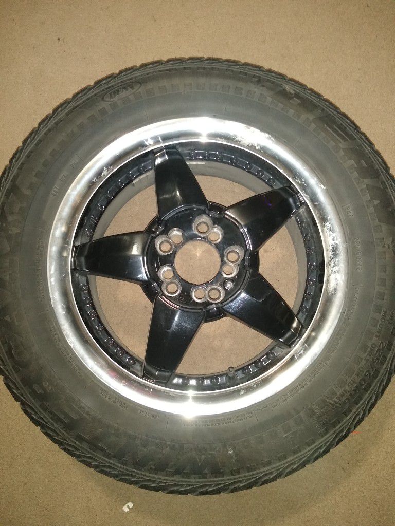 Set Of Studded Snow Tires And Rims 