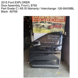 FORD EXPLORER LEFT FRONT DOOR 2015-2019