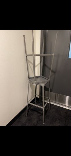 2 CB2 Flint Barstools 