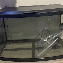 Fluval PRO bow front 20 gal fish tank