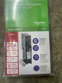 Homeline  20 Amp Single Plug- Neutral Dual Function Breaker