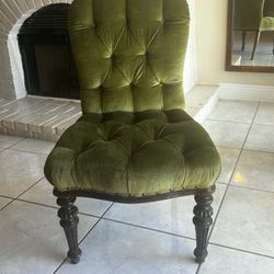 Antique Velvet Chair 