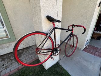 Fuji Feather / Eagle Fixed Gear Track Bike – Custom Red & Black – Size Large
