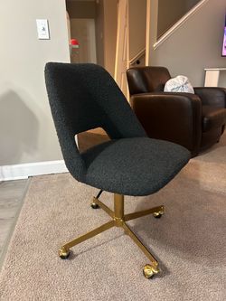 Black Desk/Vanity Chair