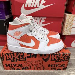 Jordan 1 mid SE bright citrus women size 10 $200