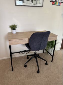 Computer desk and chair
