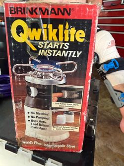 Vintage Brinkmann Qwiklite Butane Camping Stove (Model (contact info removed)-0)