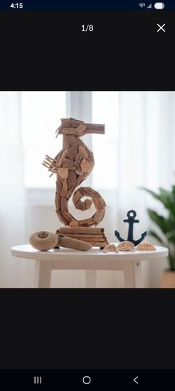 NATURAL DRIFTWOOD  STATUE LARGE 22" Tall. Hand Made Beautiful Detail!