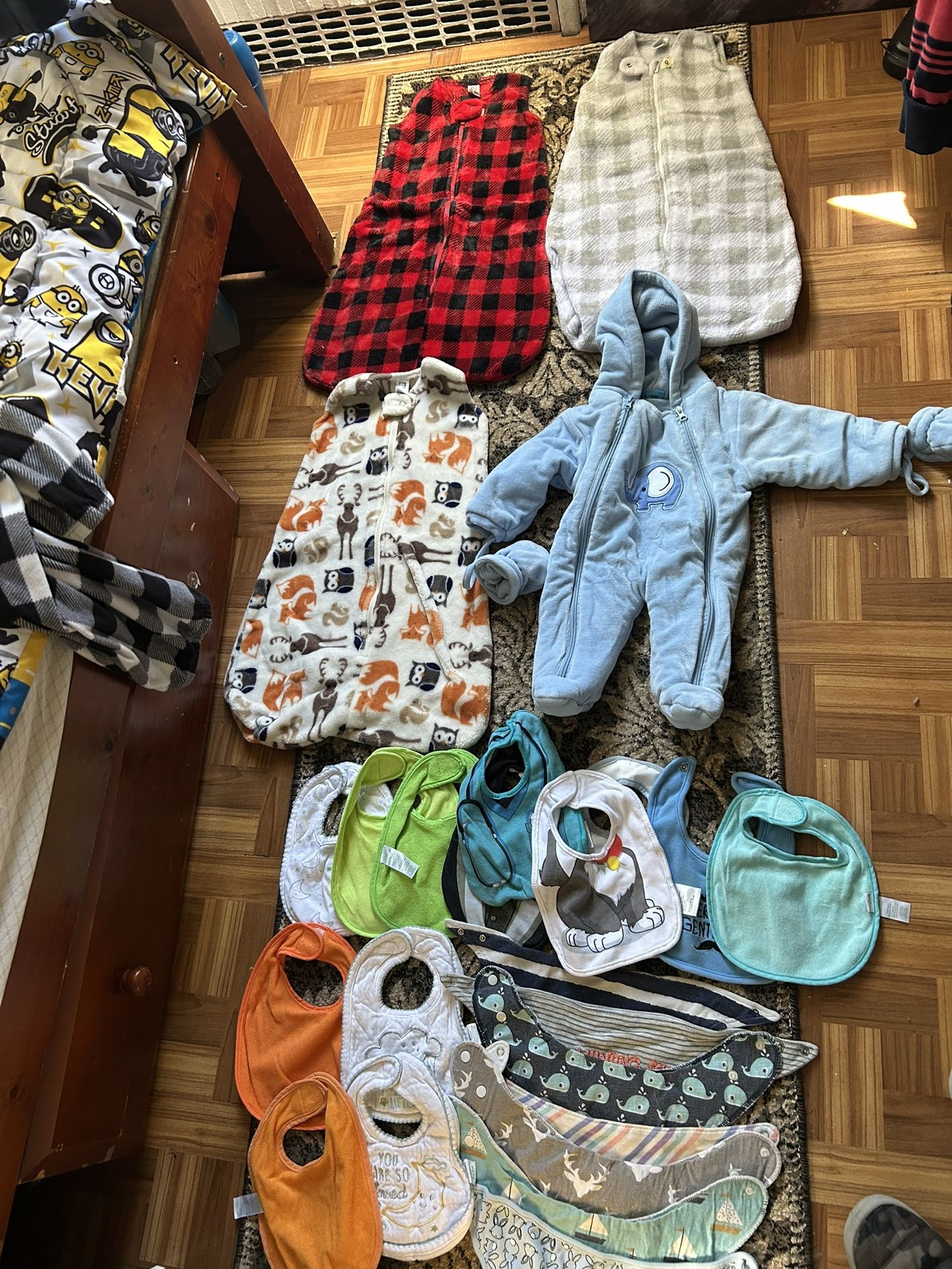baby sleeping bags and bibs