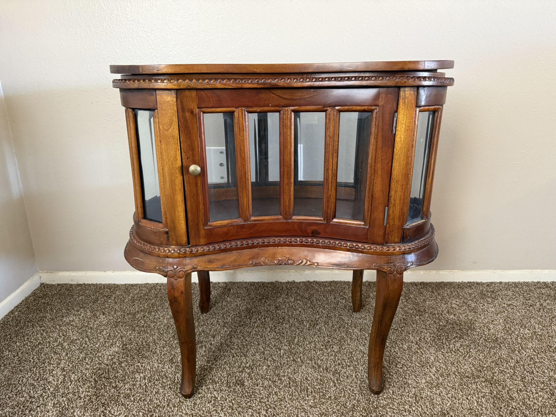 Antique Kidney Display Table